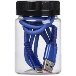 Altitude Capsit Fast Charge USB-A to Type-C Charging Cable in Jar Navy Jar